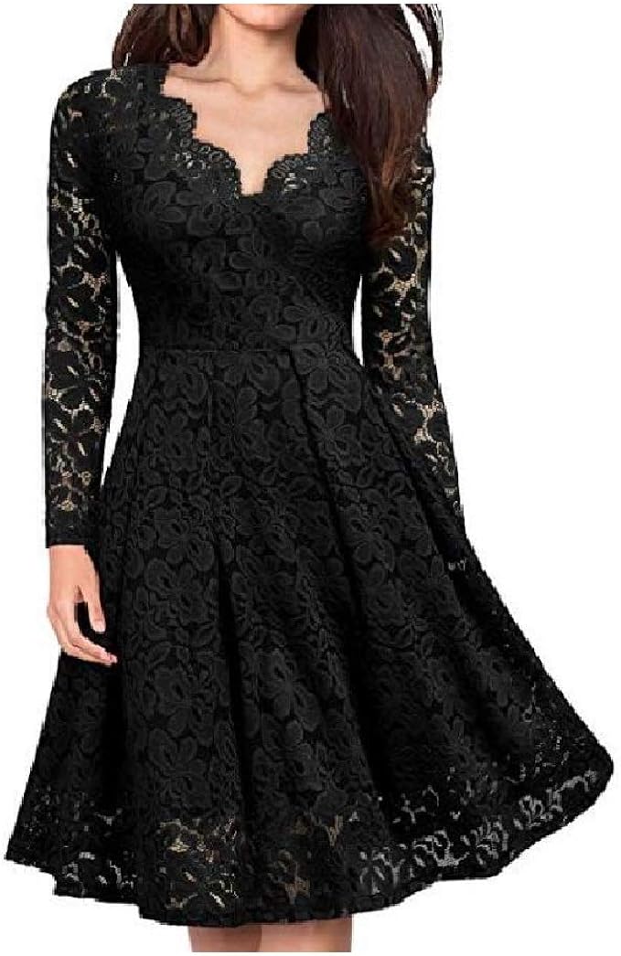 long sleeve floral cocktail dress