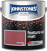 Johnstone's Feature Wall Matt Emulsion Paint Dusky Berry 2.5L view 1