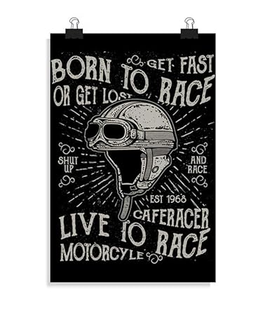 Born To Race, Pósters café racer Vertical 80x120