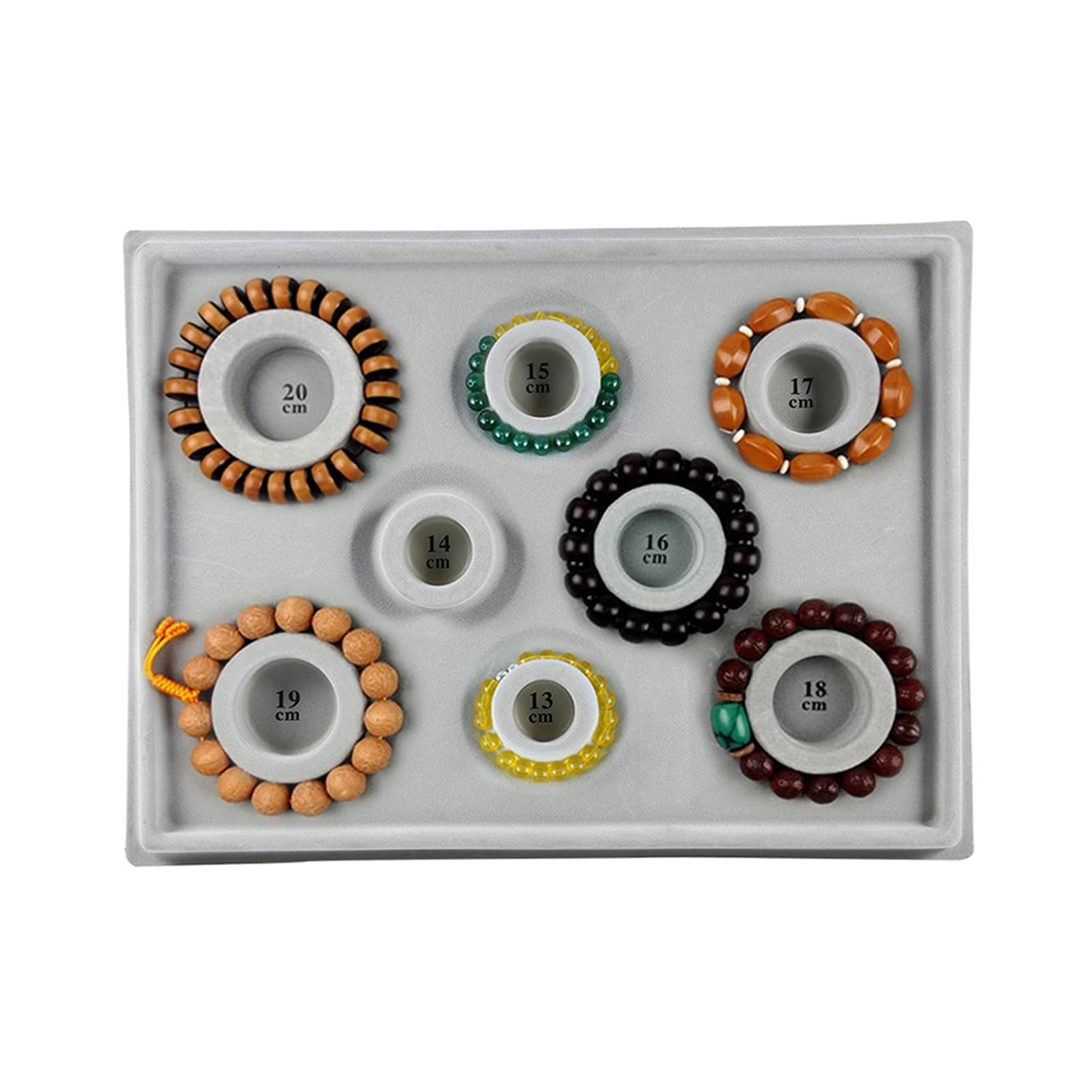 Photo 1 of Bead Board, Polyethylene and Flocking Fabric Bracelet Beading Jewelry Organiser Tray Design Craft Tool