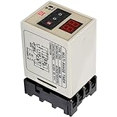 Delay Timer Relay, Digital Delay Timer Relay AH3-DM Dual Mode 0.01S-99H LED Display 12/24/110/220/380V (DC 12V)(AC/DC 24V)