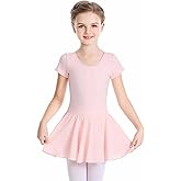 Phoeswan Ballet Leotards for Girls, Girls Dance Outfit with Skirt, Ballerina Ballet Dress for Toddler Girls/Junior