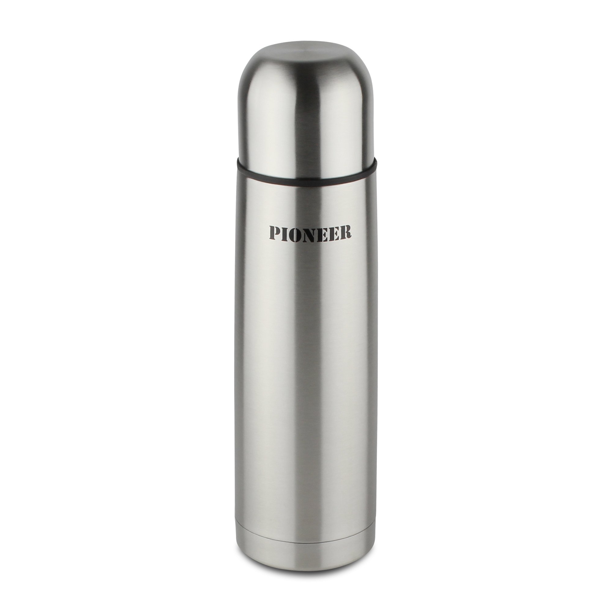 Pioneer Flasks Pioneer Insulated Vacuum 350ml Travel Flask, 18/10 Stainless Steel, Keeps Drinks Hot for 8 Hours, 0.35 L