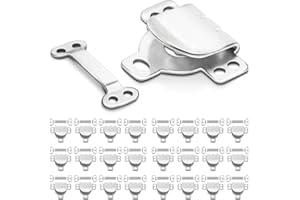 COOBIGO 25Set Sewing Hook and Eye Closures for Clothing Sewing Clasps and Fasteners, Hook and Eye Closure for Pant Waist,Bra,Jeans and Others Sewing DIY Craft