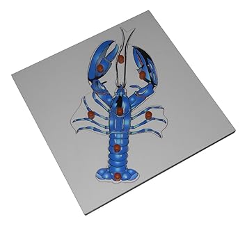 KIDO Montessori Materials - Lobster Puzzle: Wooden Montessori Zoology Knobbed Jigsaw Puzzle