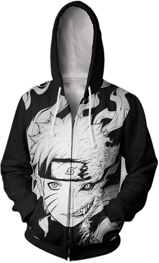 Anime Naruto Red Cloud Cosplay Jackets Costumes Men Hoodies Sweatshirts