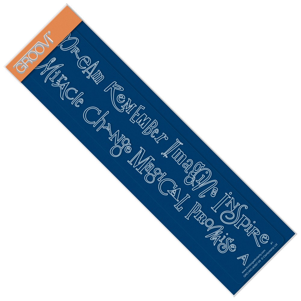 Groovi Border Plate - Dream & Miracle
