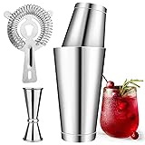 Boston Cocktail Shaker Set Bartender Kit with 18 oz