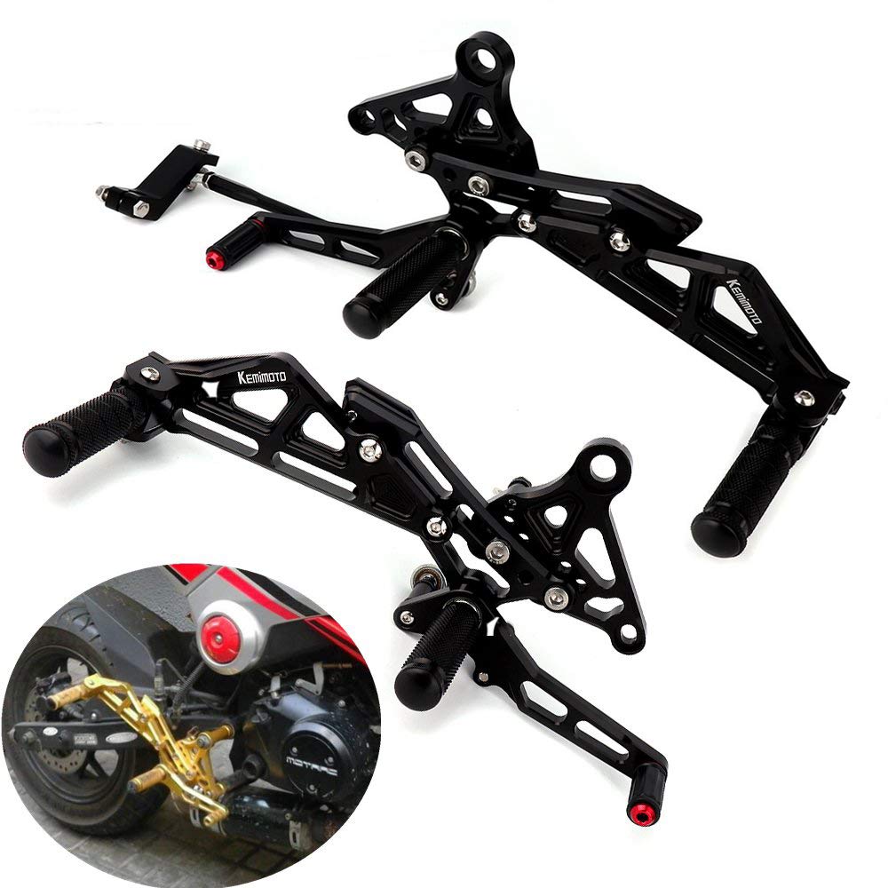 Foot Controls ISSYZONE Fits Honda MSX 125 Grom Adjustable Rearsets With