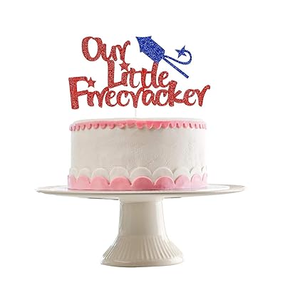 Buy Our Little Firecracker Cake Topper Red Blue Glitter Little Firecracker Cake Topper Firecracker Birthday Cake Topper Decor 4th Of July Baby Shower Decorations Little Firecracker Decorations Online In Indonesia B0w7klsw