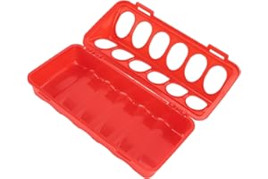 Glomora 5-Pack Flip Top Pigeon Feeder, Anti Spill Feeding Tray with Holes for Pigeons, Quail & Small Poultry, No Waste Design