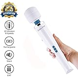 Cordless Wand Massager- 20 Vibration Patterns 8 Powerful Speeds, USB Rechargeable Handheld Personal Body Massager for Muscle Aches and Sports Recovery.