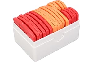 Knit Blocking Comb, Dense Stainless Steel Plastic Fixing Needles for Even Stretching, with Storage Box for Knitting Sweaters 