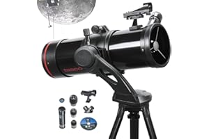 Tasco Spacestation 114x 500mm Reflector ST with Variable LED Red Dot Finderscope Telescope