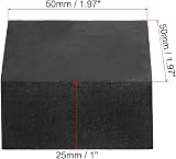 PATIKIL 4 Pcs Rubber Anti-Vibration Pads 2"x2"x1" for HVAC Air Compressor view 2