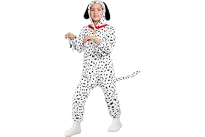 GIFTINBOX 100 Days of School Costume Dalmatian Costume for Kids, Black Cat Costume For Girls, Animal Costume