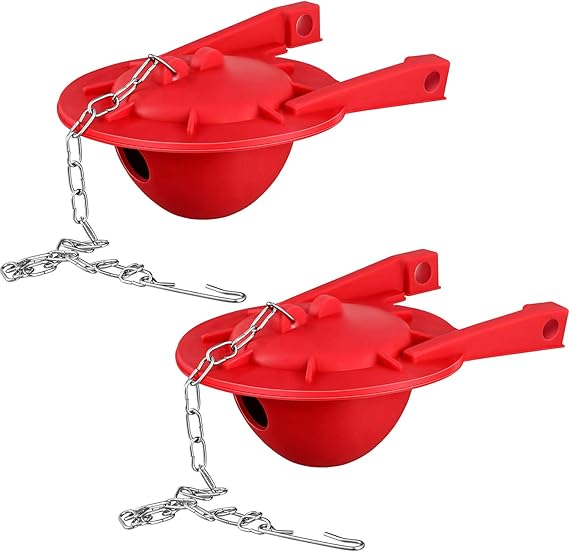 2 Pieces Toilet Flapper Replacement Water Saving Toilet Flapper with