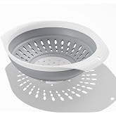 5 Quart Premium Collapsible Colander with Reinforced Handles | BPA-Free Silicone Folding Strainer, Space-Saving Modern Kitchen Drainer for Pasta, Produce &amp; Everyday Cooking