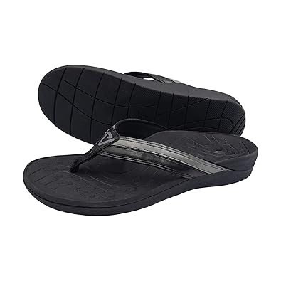 mens wide flip flops with arch support