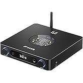 FiiO K13 R2R Desktop DAC & Headphone Amp, High-Fidelity 24Bit R2R DAC, Powerful 2400mW Output, LDAC Bluetooth Streaming, Dual Power Supply, 10-Band PEQ, Balanced XLR & RCA Audio Output (Black)