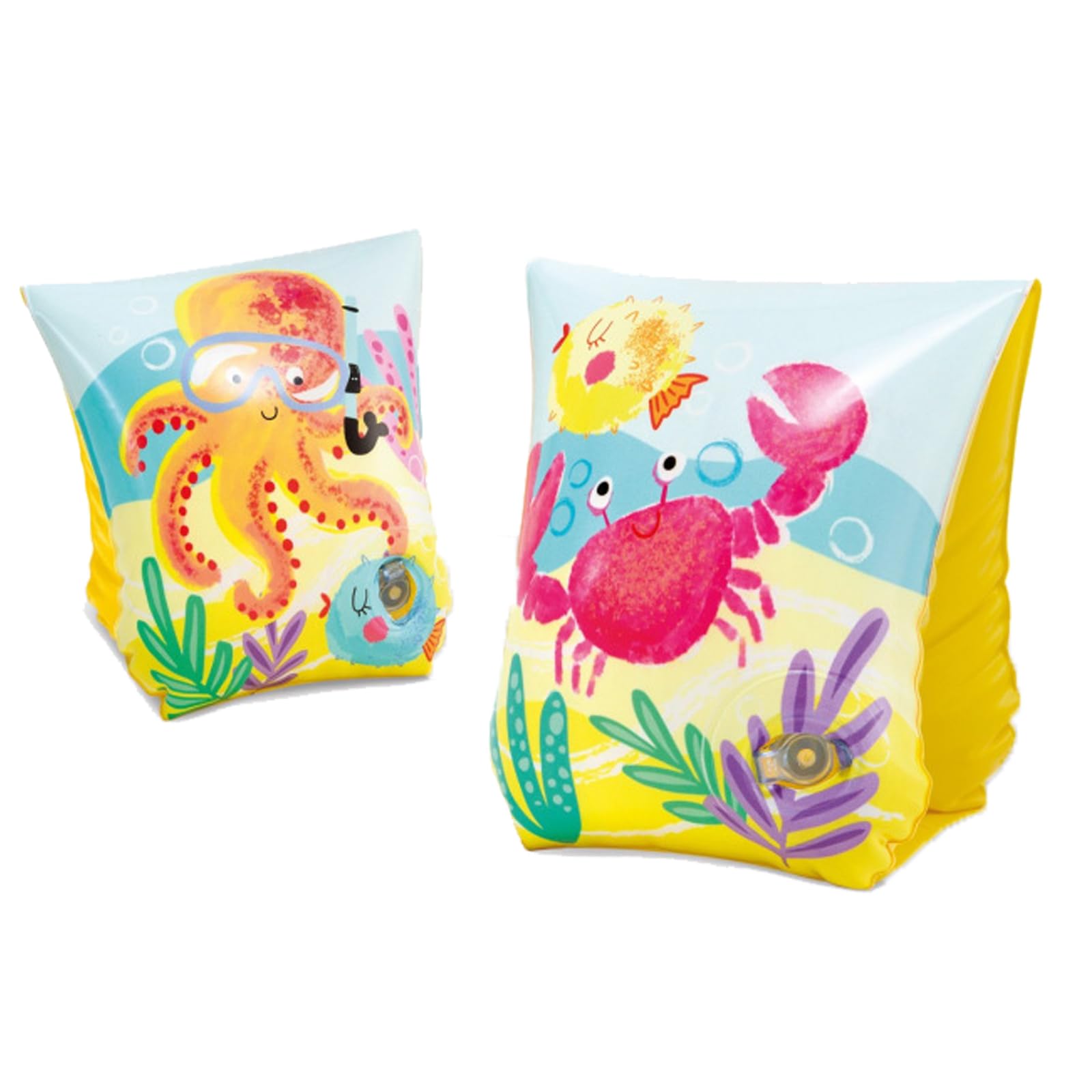 Inflatable Swim Arm Bands Armband for Kids, Cartoon Swimming Floater Sleeves Water Wings, Cute Children Ring arm Swimming Circle, Learning Swim Training Aids, 3-6 Y