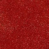 Siser Glitter HTV 20" x 12" Sheet - Iron on Heat Transfer Vinyl (Red)