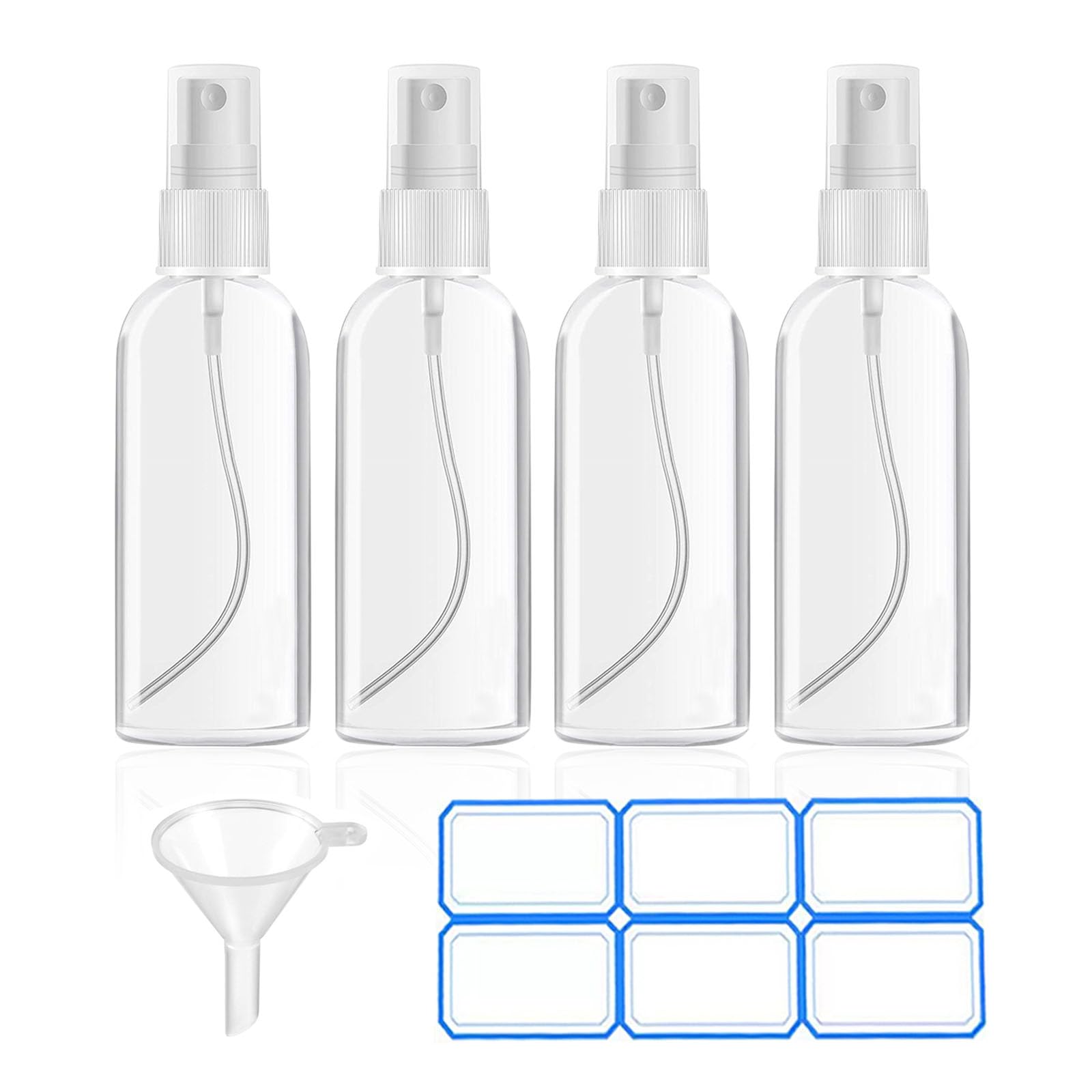 Photo 1 of DTDNZKN 4 Pack 1 Oz (30ml) Mini Spray Bottles Clear Travel Size Spray Bottles Leak Proof with Funnels and Labels