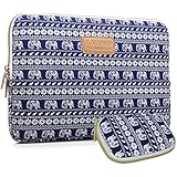 Kayond KY-23 Canvas Fabric Sleeve for 13.3-Inch Laptops - Elephant Patterns