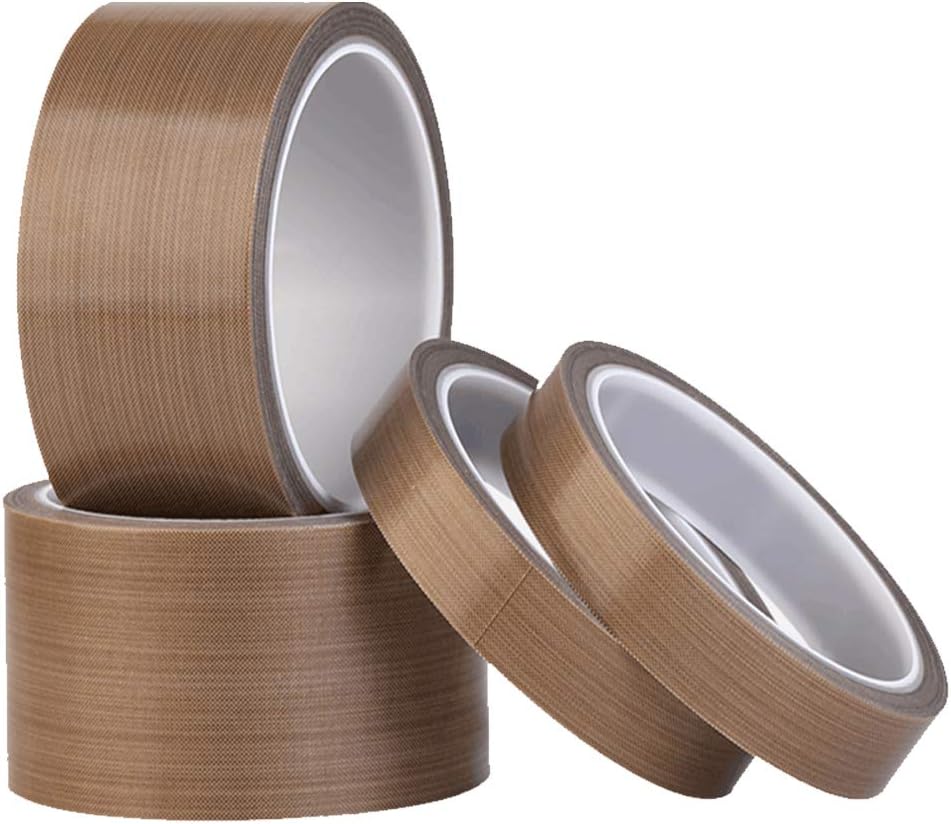 High Temperature Adhesive Tape Insulation 300 Degree Vacuum Sealing Teflon Tape Replace Insulation Vacuum Cleane Sealing Machine PTFE Cloth Tape Teflon resistant (1.57-inch X 33 feet)