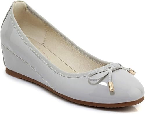 Amazon バレエシューズ パンプス 痛くない 黒 赤 リボン 小さいサイズ 大きいサイズ ラウンドトゥ ウェッジソール 5cmヒール レディース 靴 歩きやすい フラットシューズ ウェッジ パンプス ローヒール 走れる ママ ォーマル 仕事 通勤 パンプス