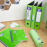 Oxford Premium A4 Ring Binder Light Green 25mm 40mm Spine Laminated view 6