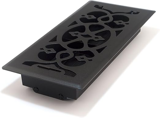 Accord Amfrblv410 Floor Register With Victorian Design 4 Inch X