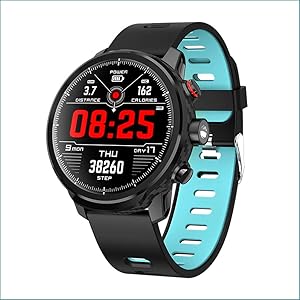 Smart Watch Activity Tracker Fitness Watch for Men Women Waterproof Heart Rate Monitor Watches Sleep Monitoring (Blue)