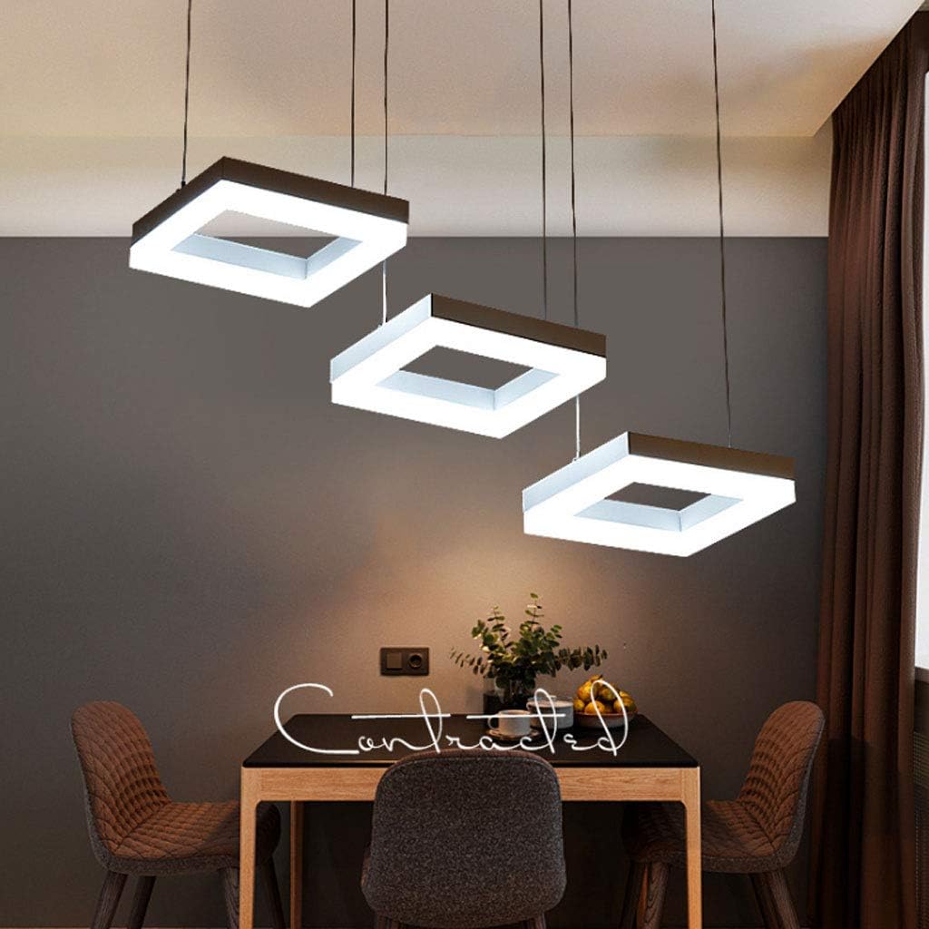 Aluminium Pendelleuchte LED Hängelampe 35W Moderner Quadratischer