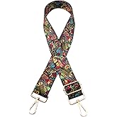 Purse Straps Replacement Crossbody Shoulder Straps, Adjustable Vintage Flower Bag Strap Crossbody for Women