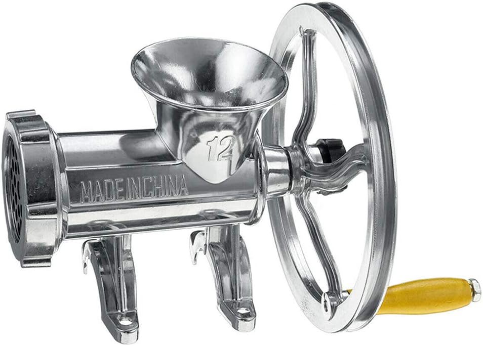 Wigxt Manual Multi Meat Grinder Mincer Sausage Filler Chopper Pasta Maker Table for Home