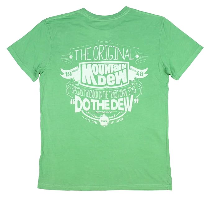 Buy Mountain Dew Shirt Men's Original Do The Dew Classic Logo TShirt