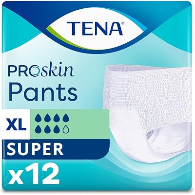 TENA Pants Super X-Large 16 Packs of 12 - Disposable Absorbent Underwear