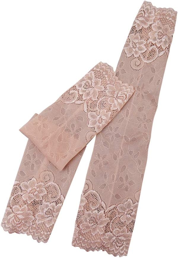 Softmusic 1Pair Women Summer Sun UV Tattoo Scar Protection Lace Arm Sleeves Cover
