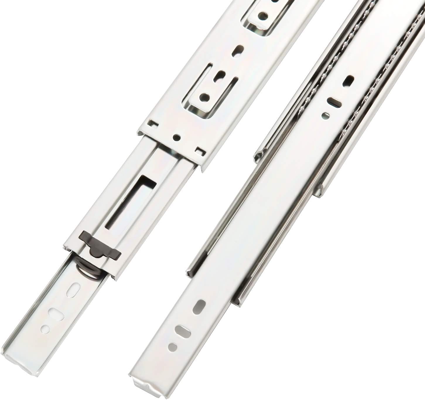 6 Pair of 18 Inch Hardware Full Extension Side Mount Ball Bearing Sliding Drawer Slides - - 