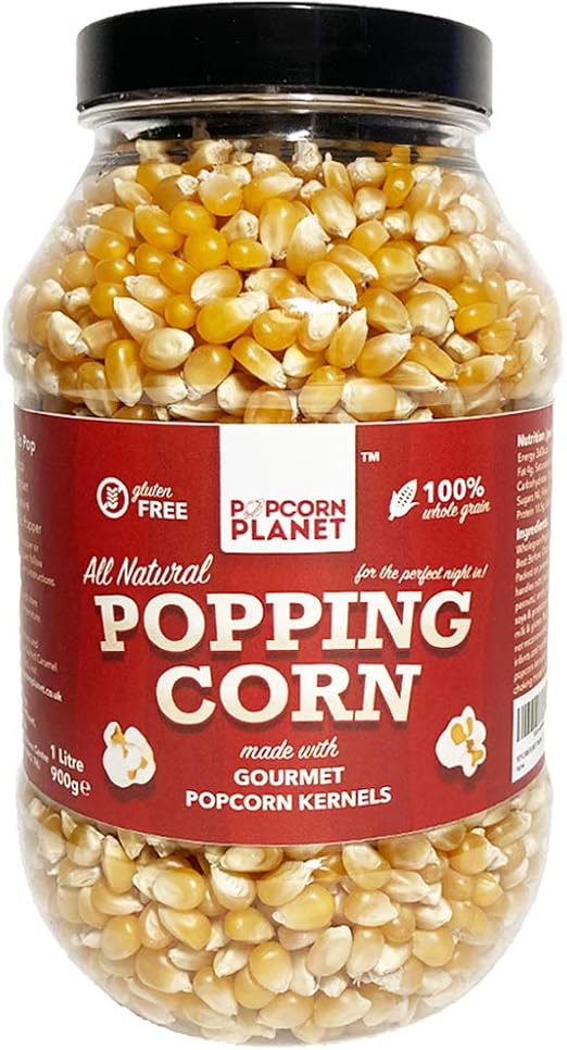 POPCORN Popcorn Kernels l 1 Litre Jar Gourmet Popping Corn l