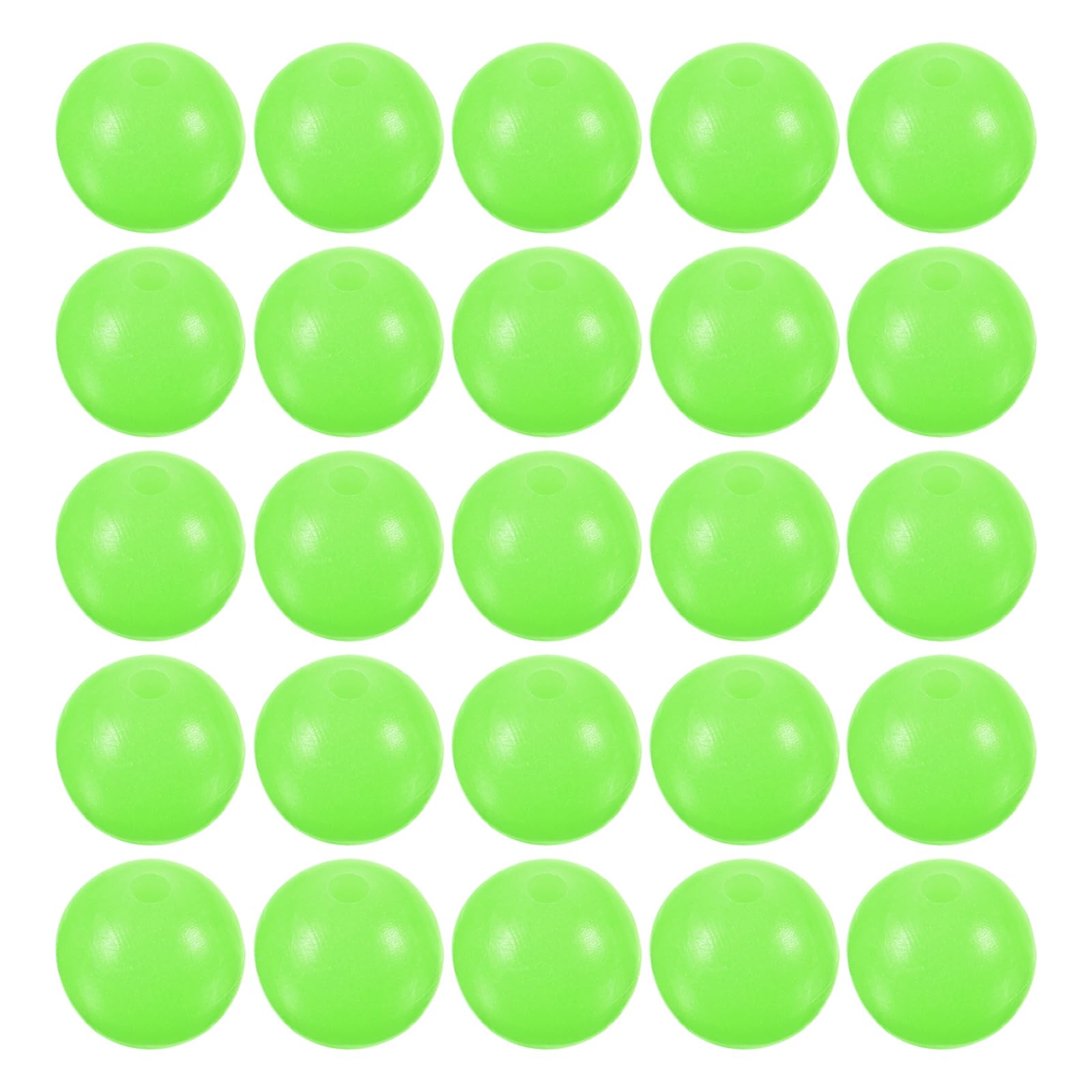 M METERXITY 200 Pcs Glow Fishing Beads - Plastic Luminous Round Bait Egg Lure Rigs Apply to Outdoor Tackle Tool (7mm, Green)