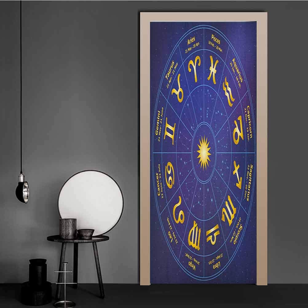amazoncom astrology mural stickers horoscope zodiac signs with birth