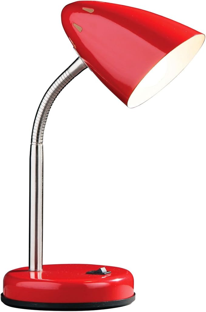 Flexible Study Desk Lamp Table Lamp Red Lamp Amazon.co.uk Lighting