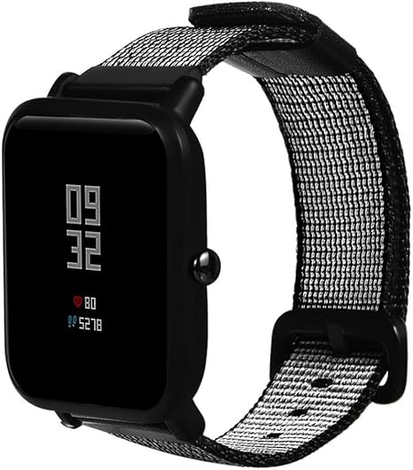 prevently marca Fashion Sports reloj correa correas de repuesto correa de rayas Nylon banda para Xiaomi huami amazfit bip jóvenes reloj