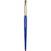 Bdellium Tools Professional Makeup Brush - Golden Triangle 714 Flat Eye Definer - With All Vegan and Soft Synthetic Fibers, For Smooth Application and Even Consistency (Blue, 1pc)