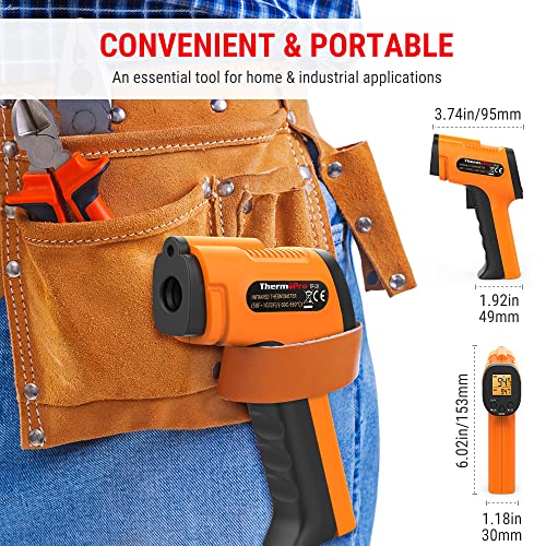 ThermoPro TP30 Digital Infrared Thermometer Gun Non Contact Laser