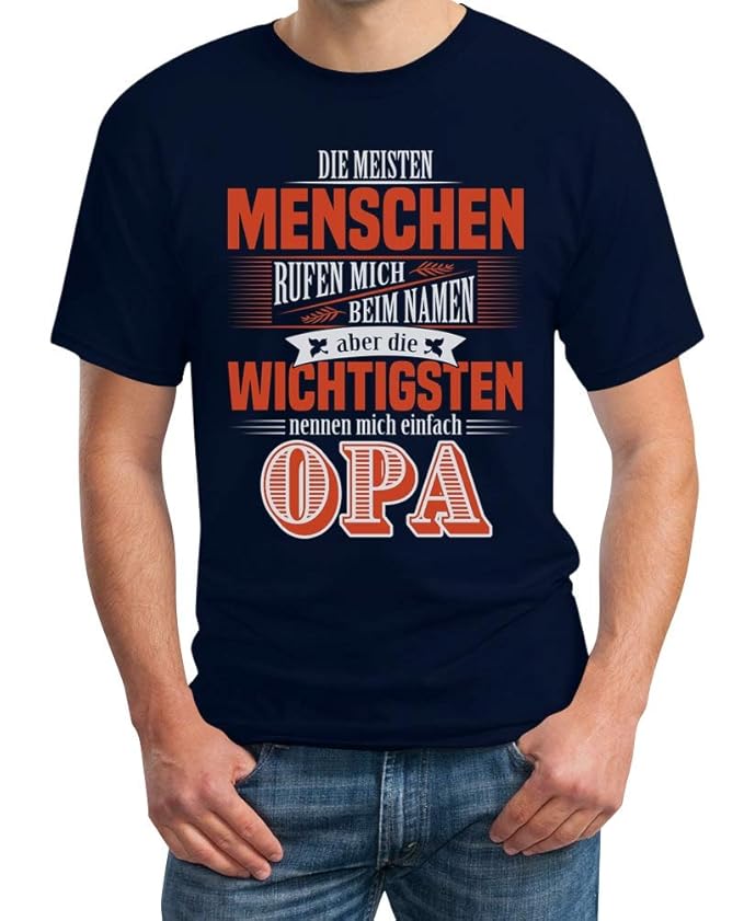 Die wichtigsten Menschen nennen Mich einfach Opa Herren T-Shirt