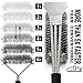 StelFyber Grill Brush and Scraper. Best BBQ Cleaner. Perfect Tools for All Grill Types, Including Weber. 18 Inch Handle. Ideal Barbecue Accessories.