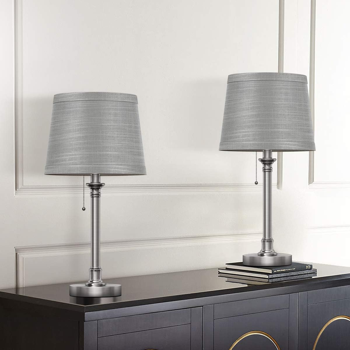 Best contemporary table lamp set non fabric shades